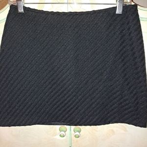 United Colors Of Benetton Black Mini Skirt Vintage
